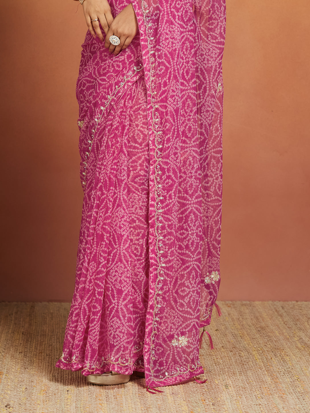 Gulab Gota Saree