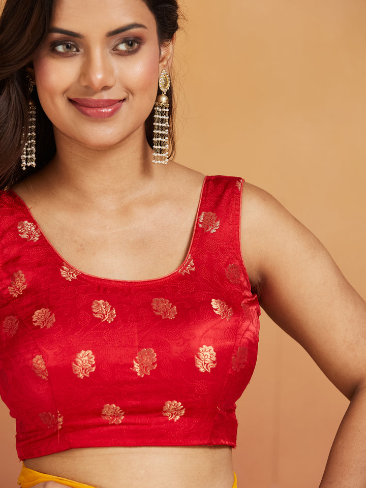 Sunbloom Marigold Floral Georgette Saree