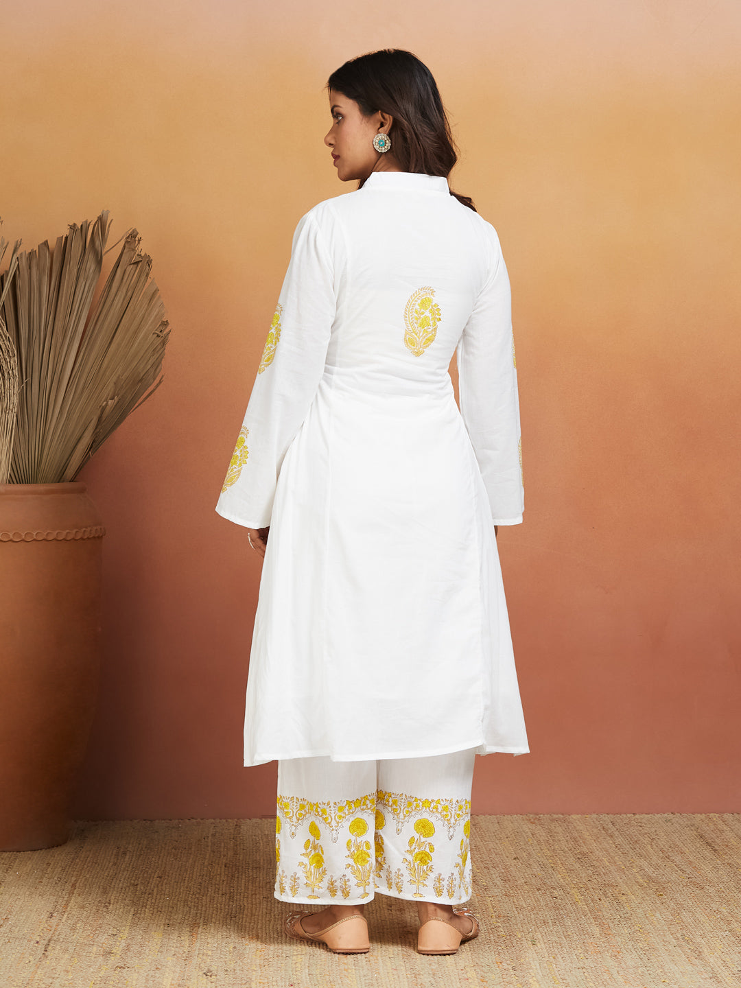 Sunlit Bloom Handblock Kurta Set