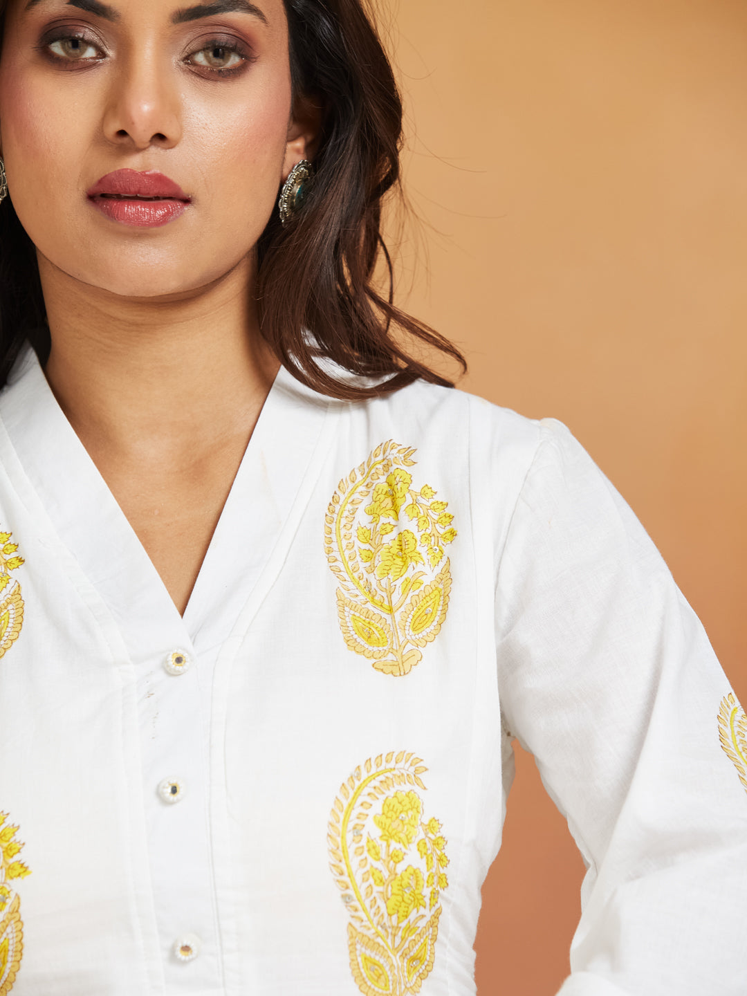 Sunlit Bloom Handblock Kurta Set