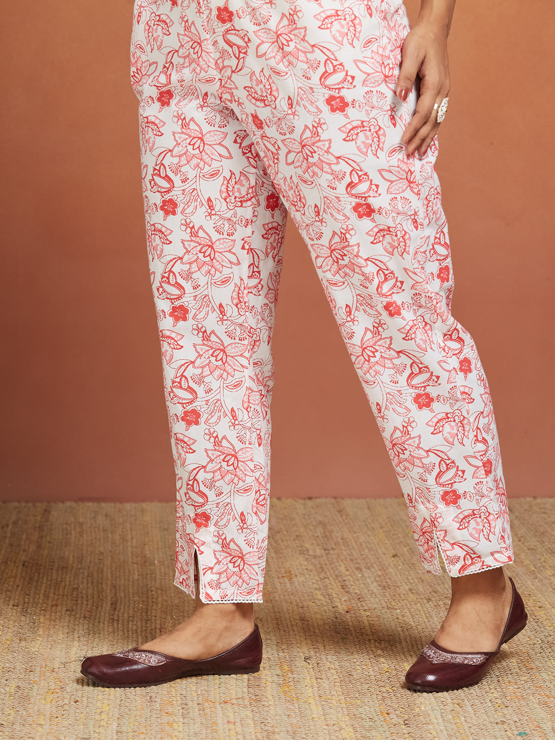 Gulab Vatika Cotton Printed Kurta Set – Blush Charm