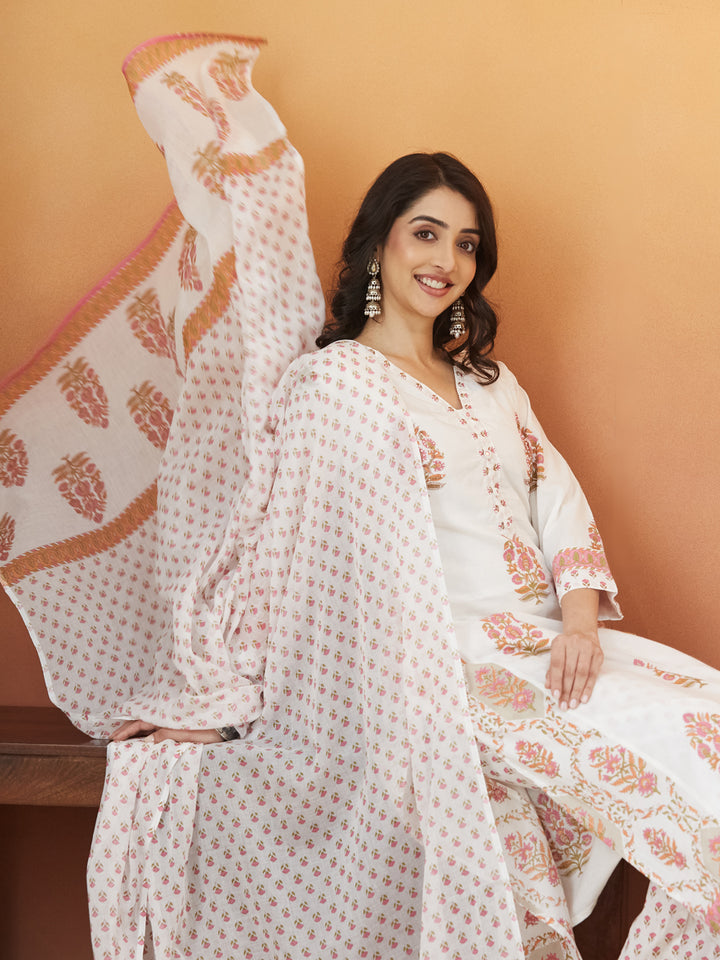 Gulzar Buti Block Print Kurta Set