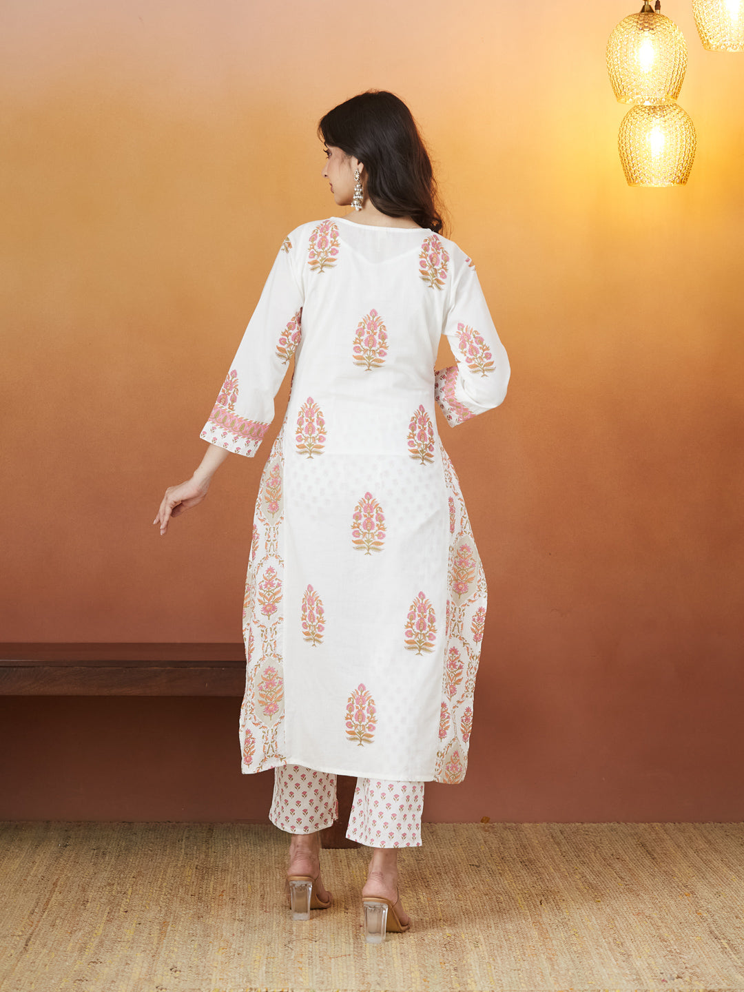 Gulzar Buti Block Print Kurta Set