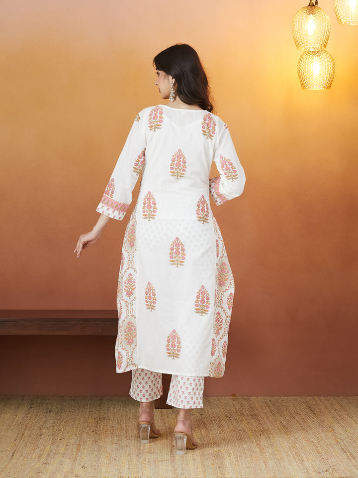 Gulzar Buti Block Print Kurta Set