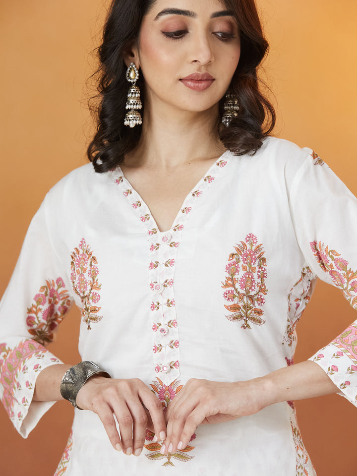Gulzar Buti Block Print Kurta Set