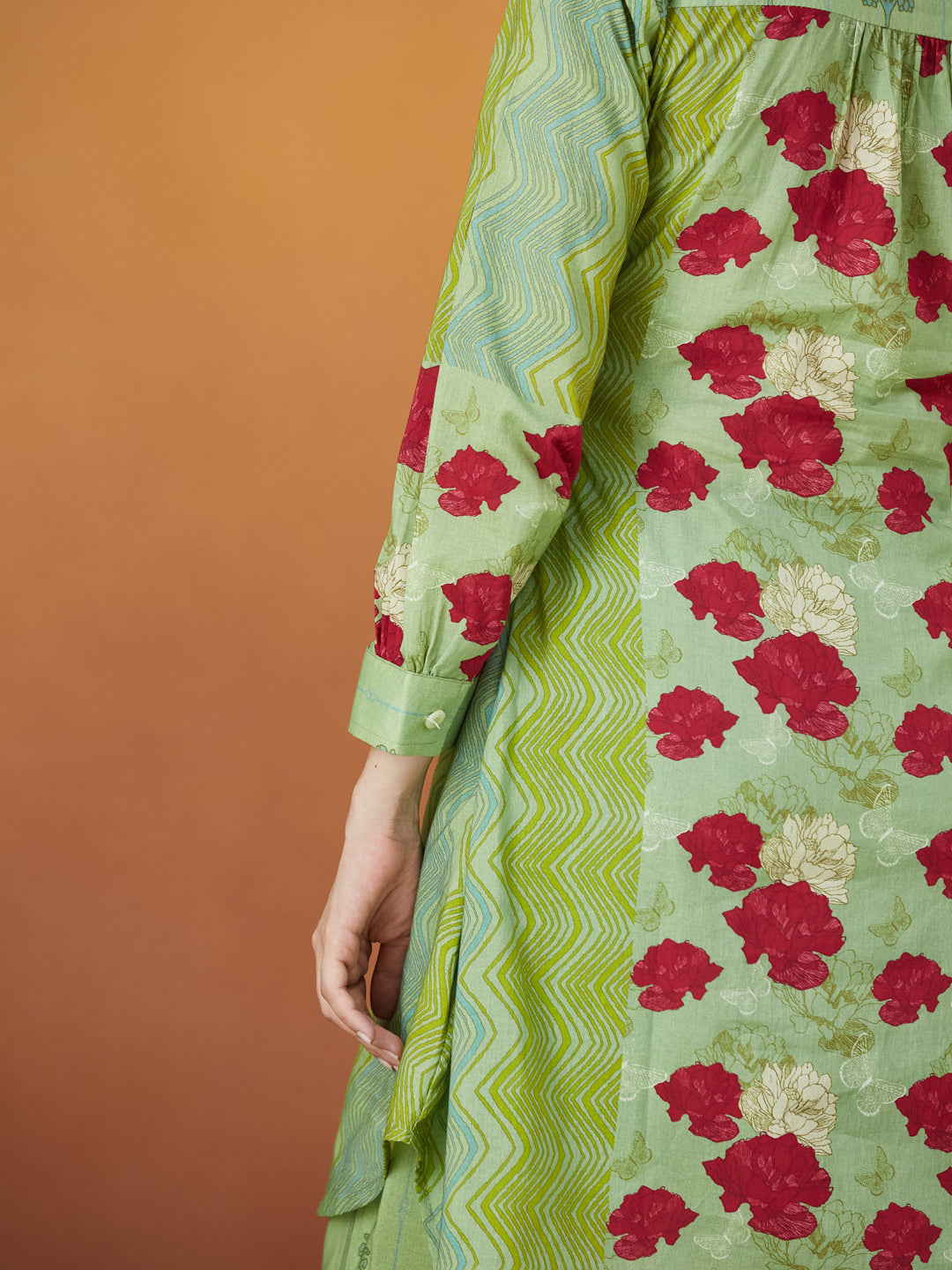 Mint Rose Garden Cotton Co-ord Set