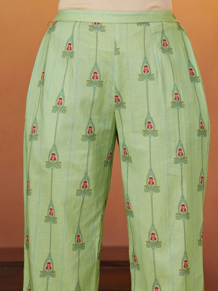 Mint Rose Garden Cotton Co-ord Set