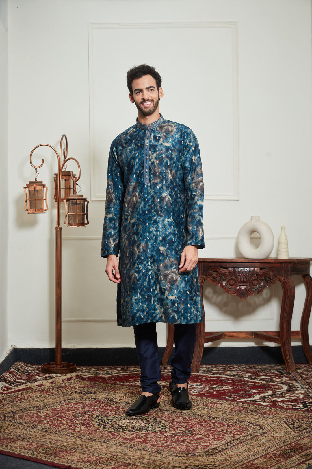 MULTICOLORED JAIPURI KURTA SET