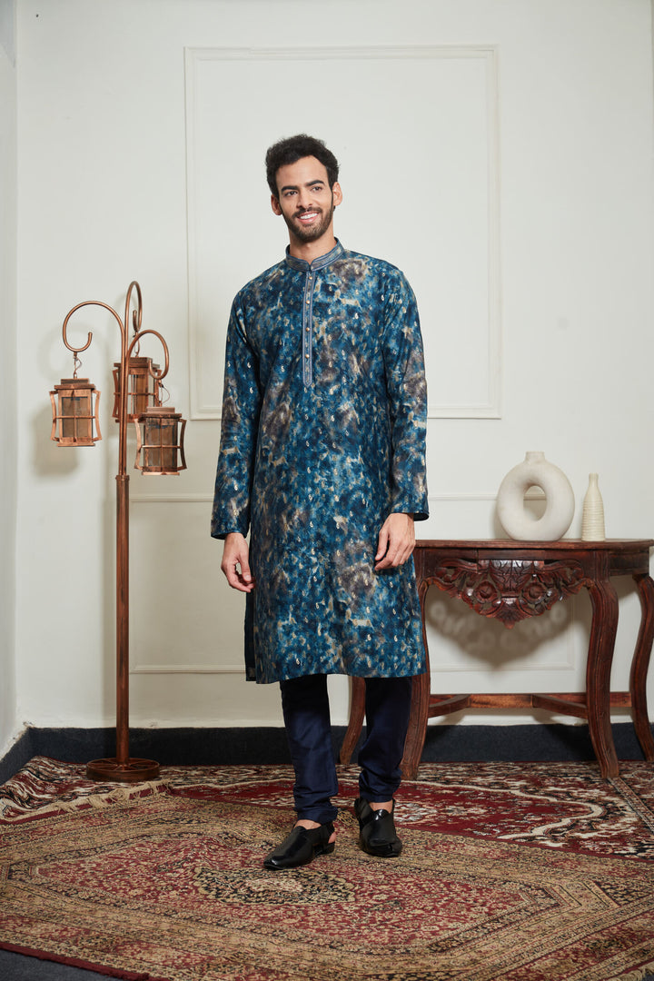 MULTICOLORED JAIPURI KURTA SET