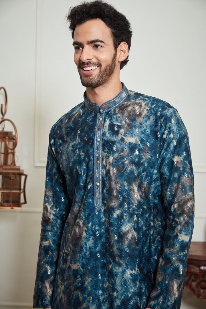 MULTICOLORED JAIPURI KURTA SET