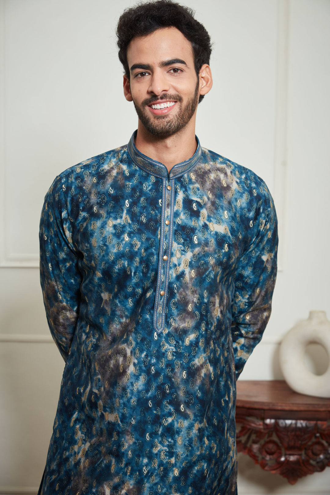 MULTICOLORED JAIPURI KURTA SET
