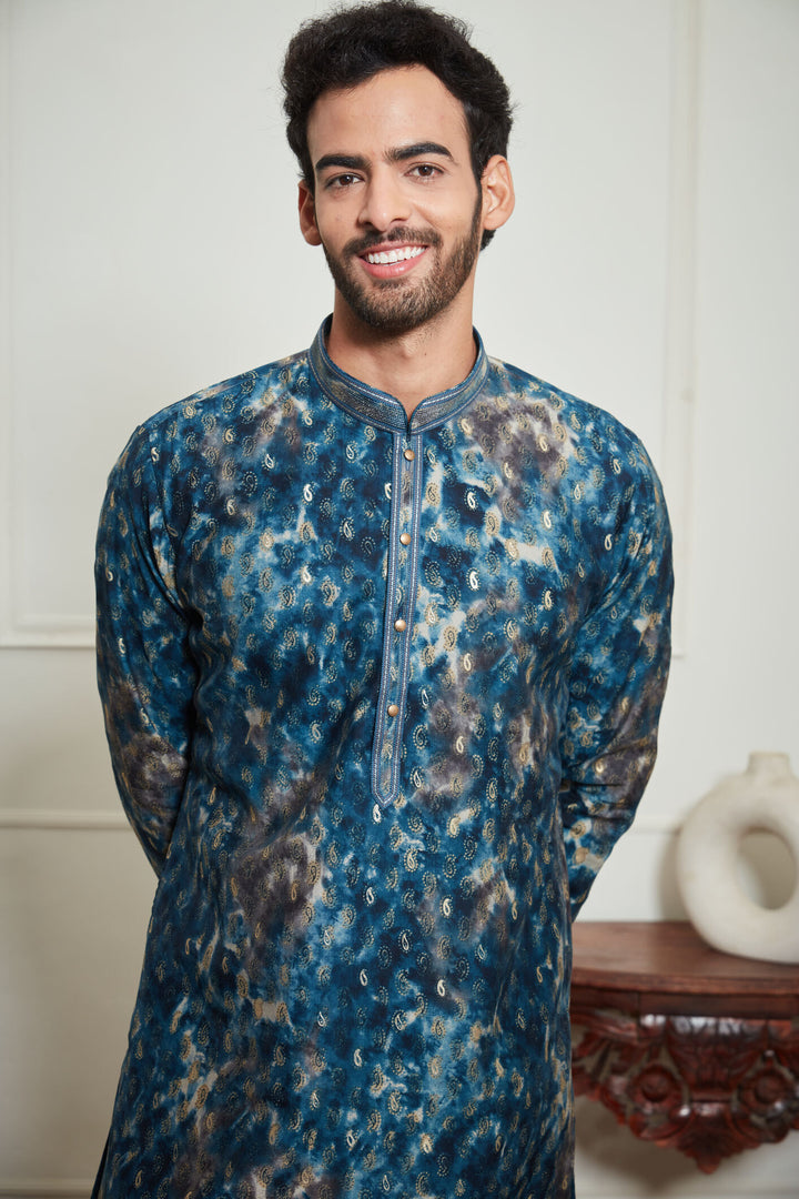 MULTICOLORED JAIPURI KURTA SET