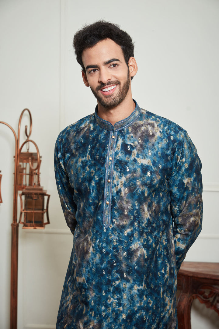MULTICOLORED JAIPURI KURTA SET