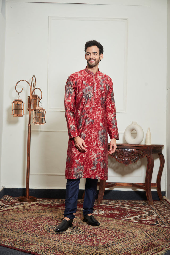 MULTICOLORED JAIPURI KURTA SET