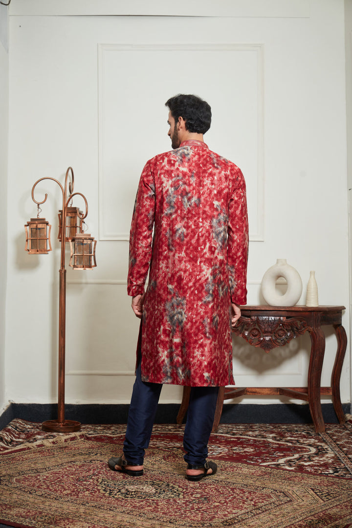 MULTICOLORED JAIPURI KURTA SET