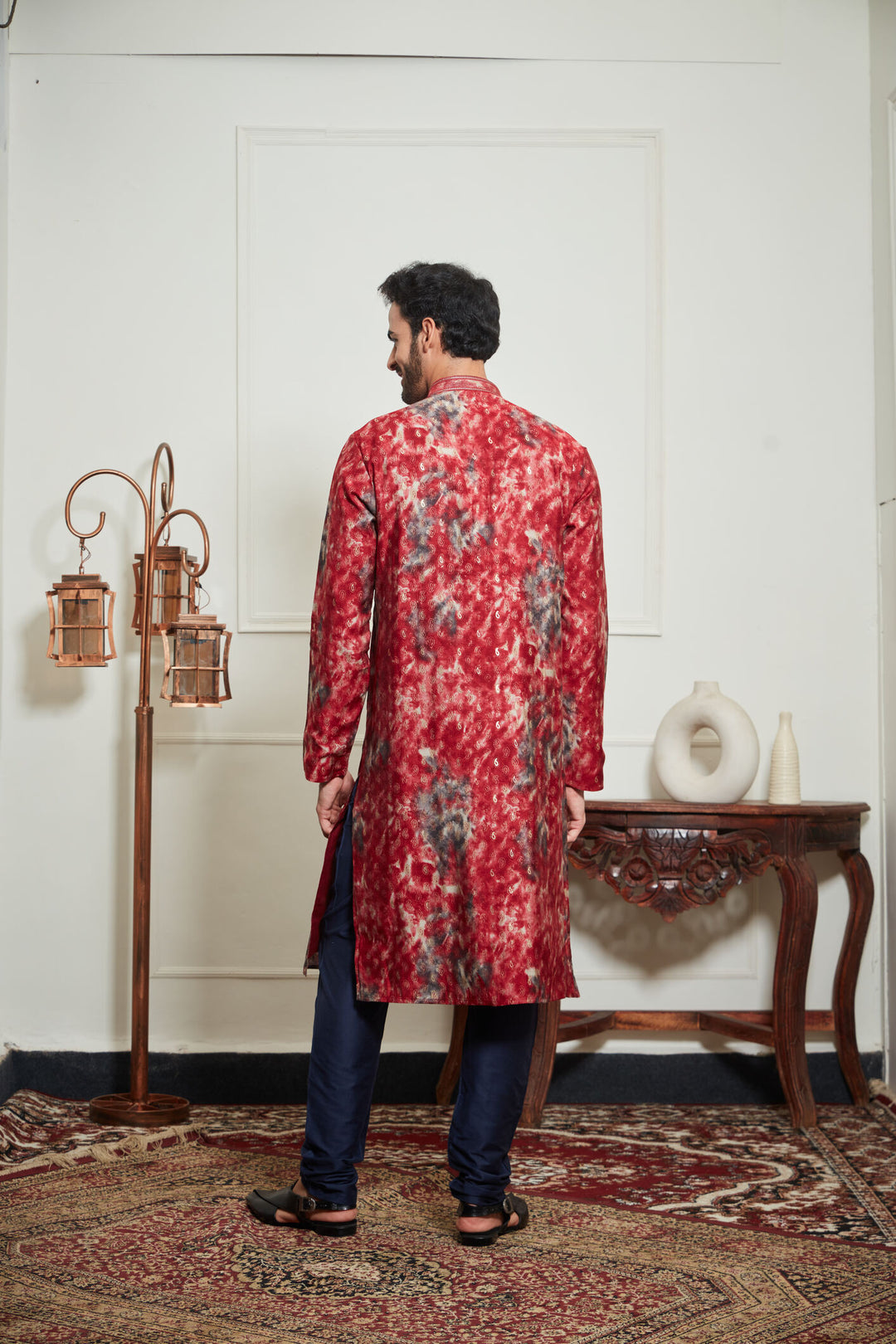 MULTICOLORED JAIPURI KURTA SET