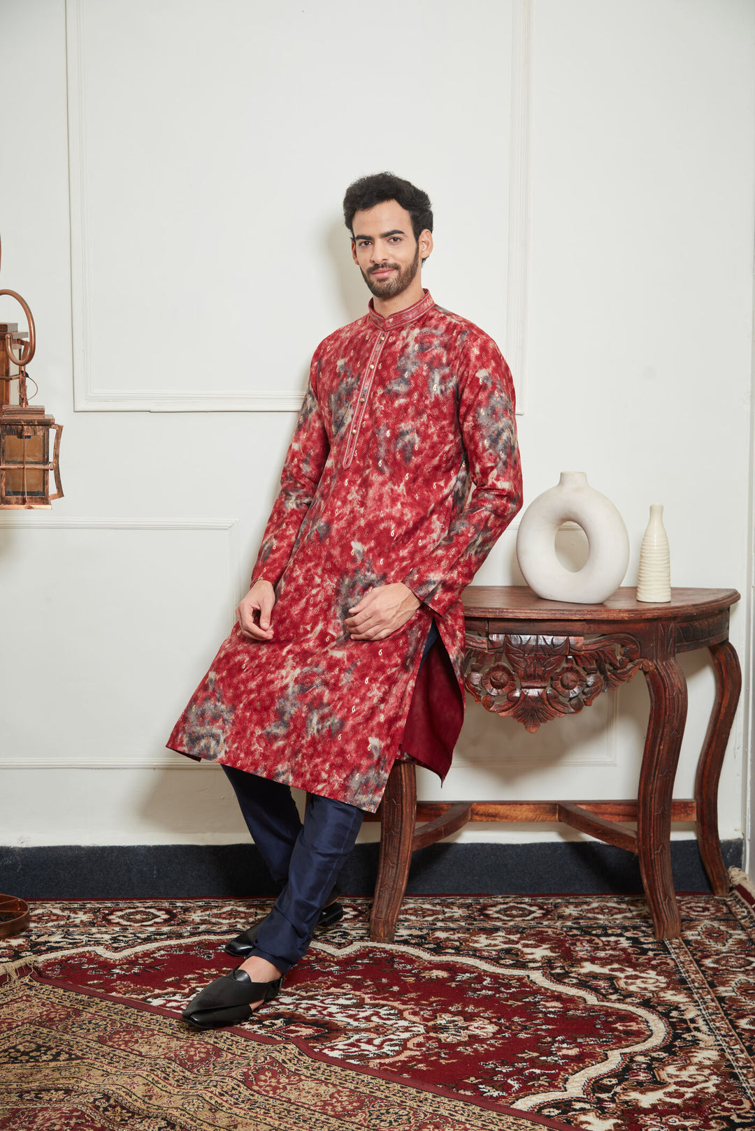 MULTICOLORED JAIPURI KURTA SET