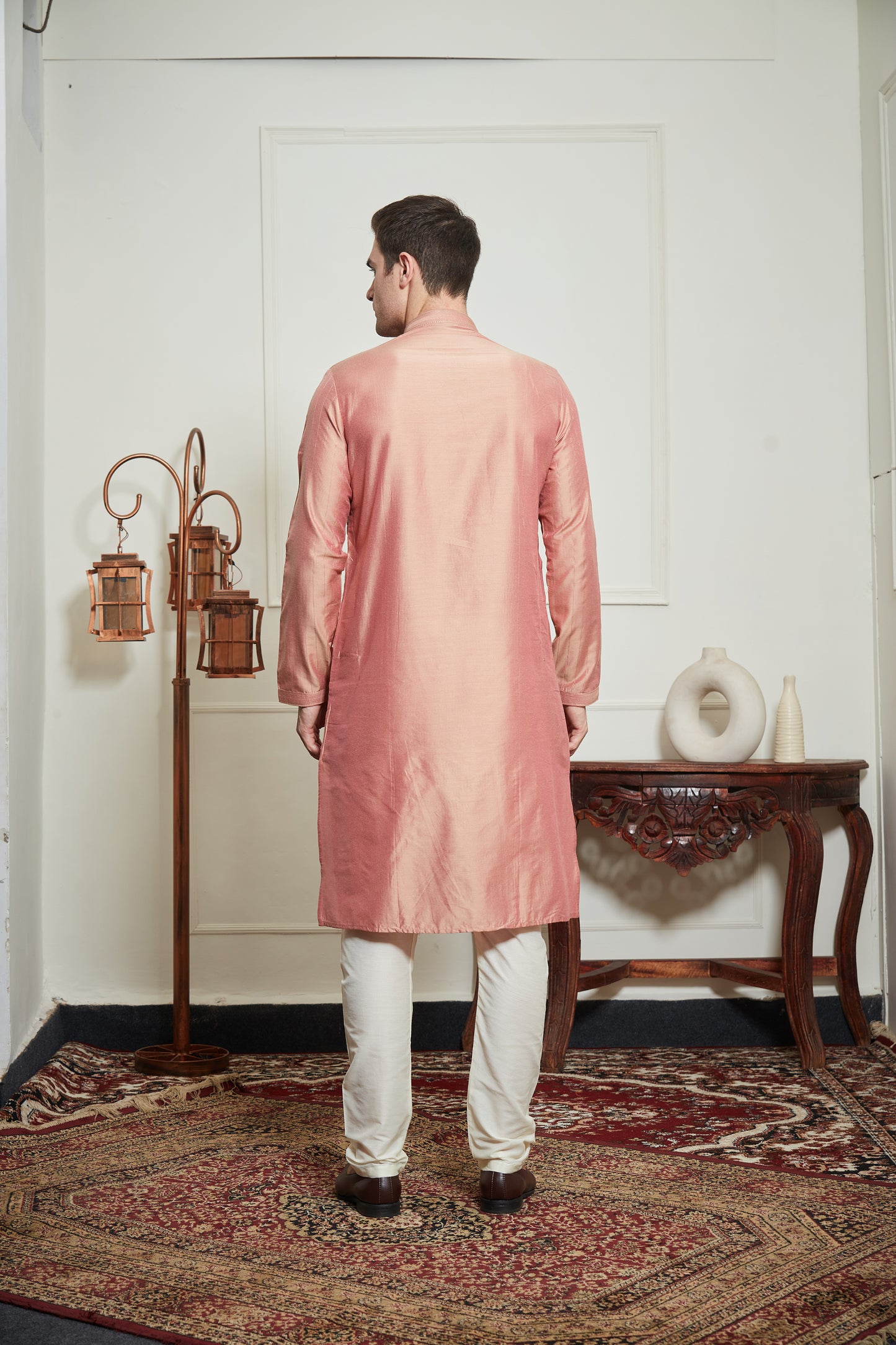 Peach WRINKLED KURTA SET