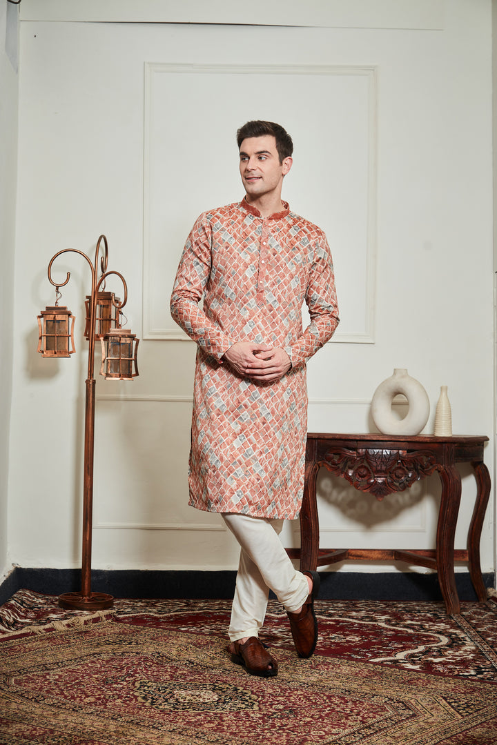 BLOCK PRINTS KURTA SET