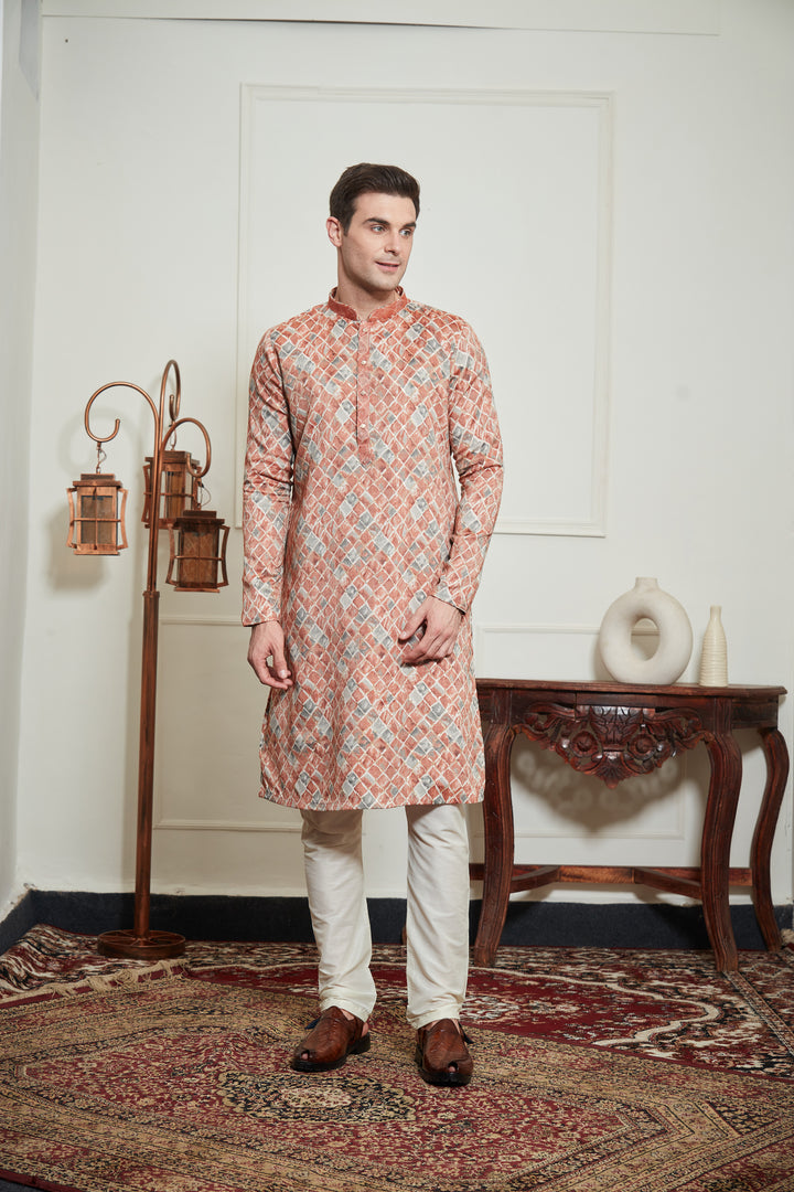 BLOCK PRINTS KURTA SET