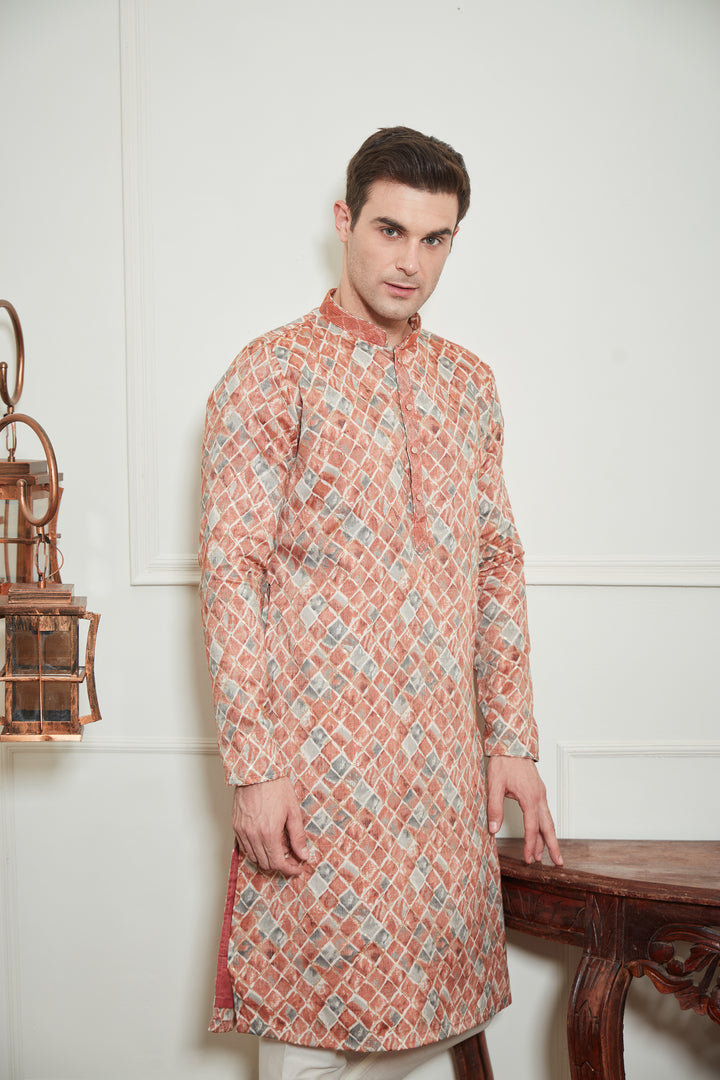 BLOCK PRINTS KURTA SET