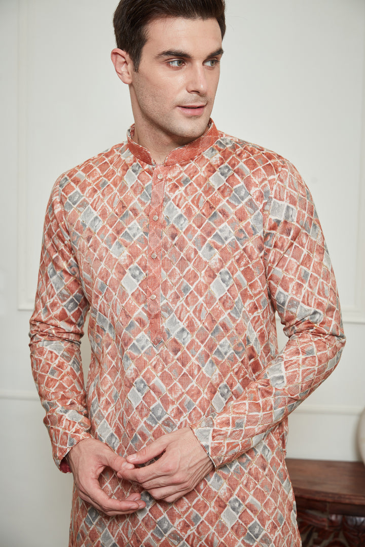 BLOCK PRINTS KURTA SET