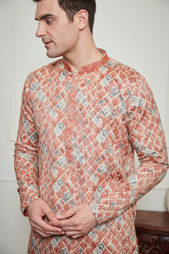 BLOCK PRINTS KURTA SET