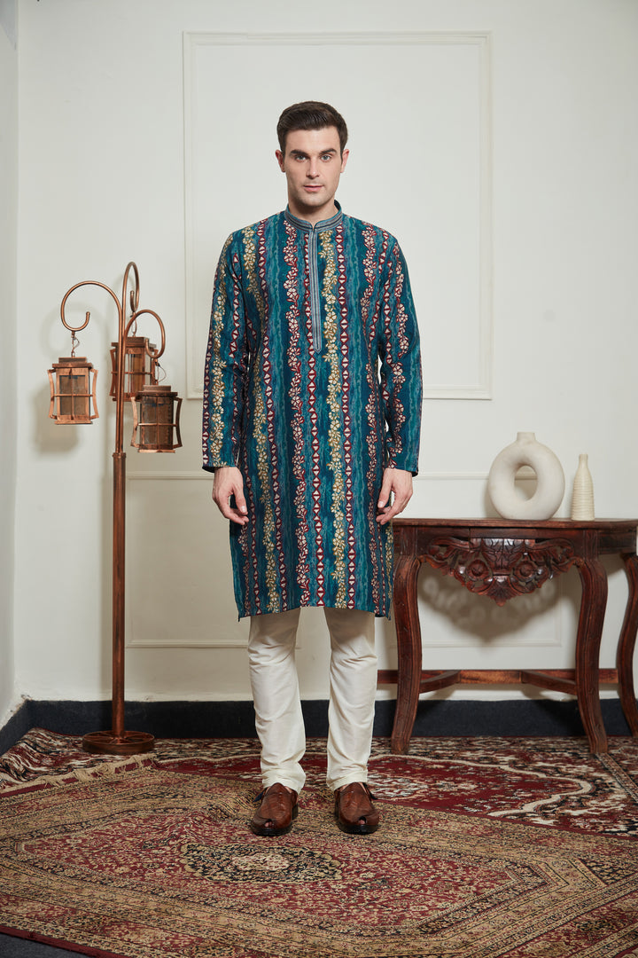 MULTICOLORED KURTA SET