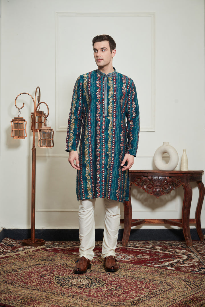 MULTICOLORED KURTA SET