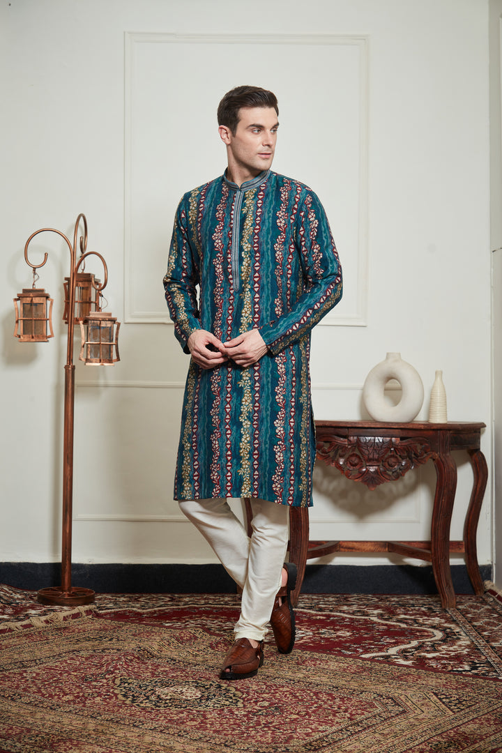 MULTICOLORED KURTA SET