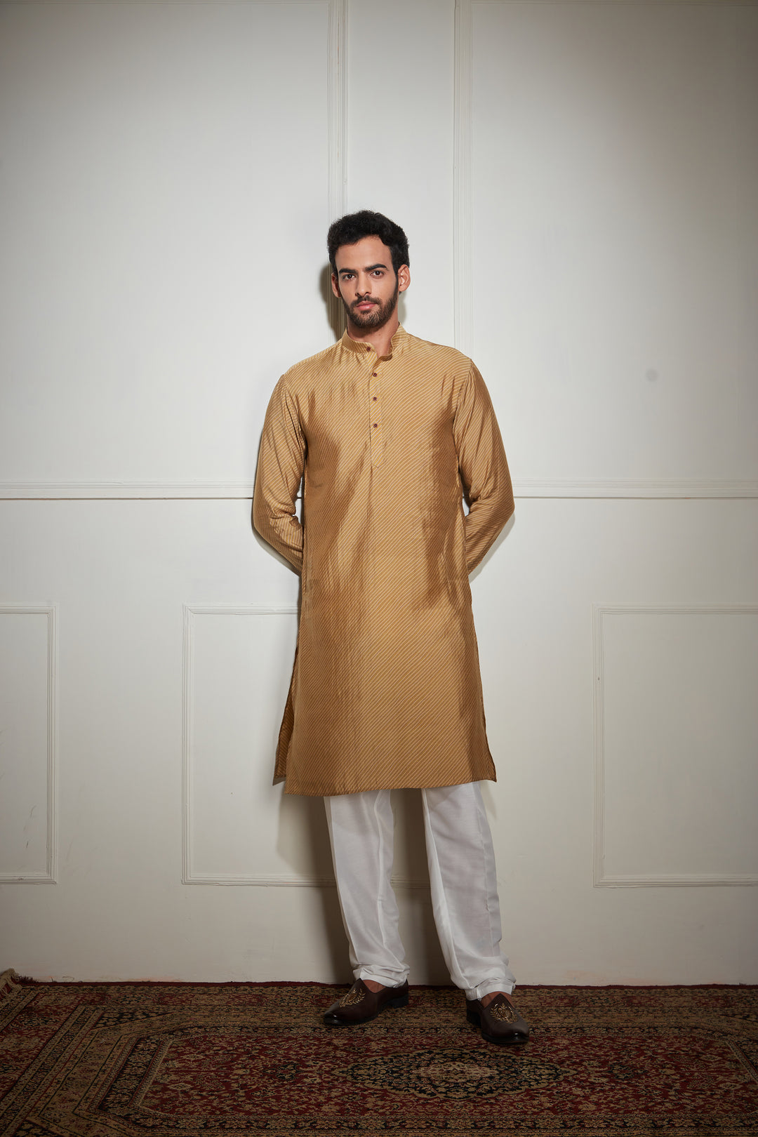 Cream Kurta Bandi Set