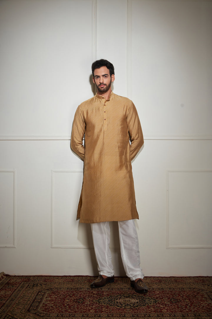 Cream Kurta Bandi Set