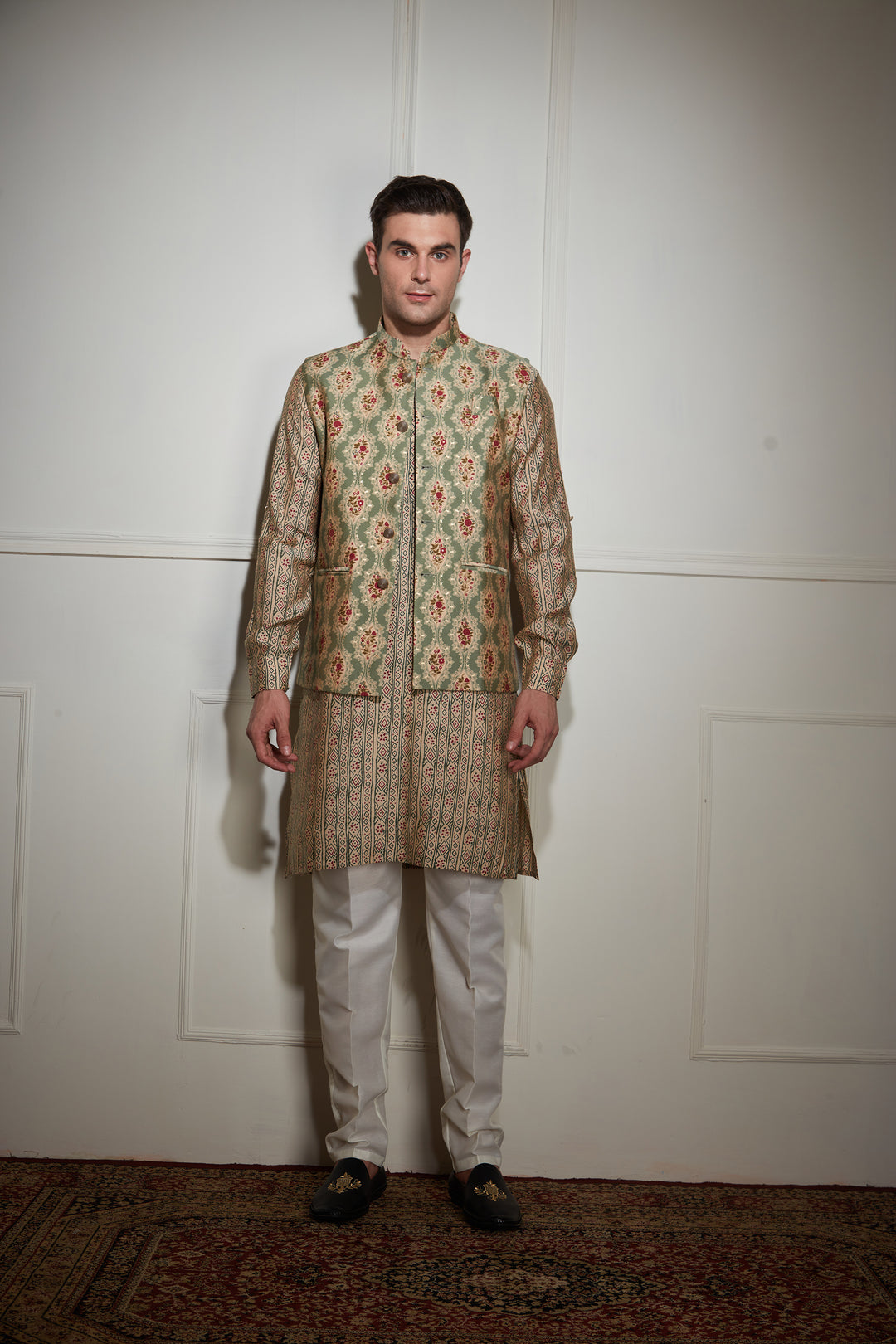 Printed Kurta Bandi Set