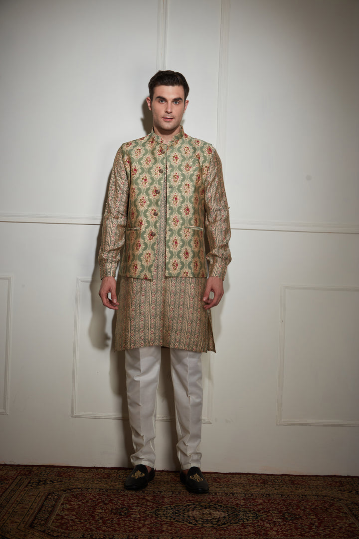 Printed Kurta Bandi Set