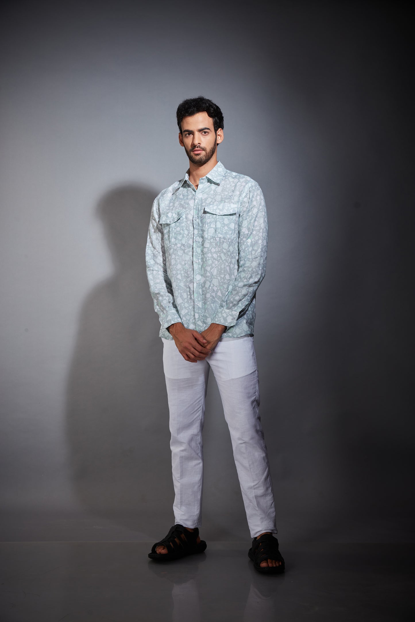 WHITE LINEN PANTS