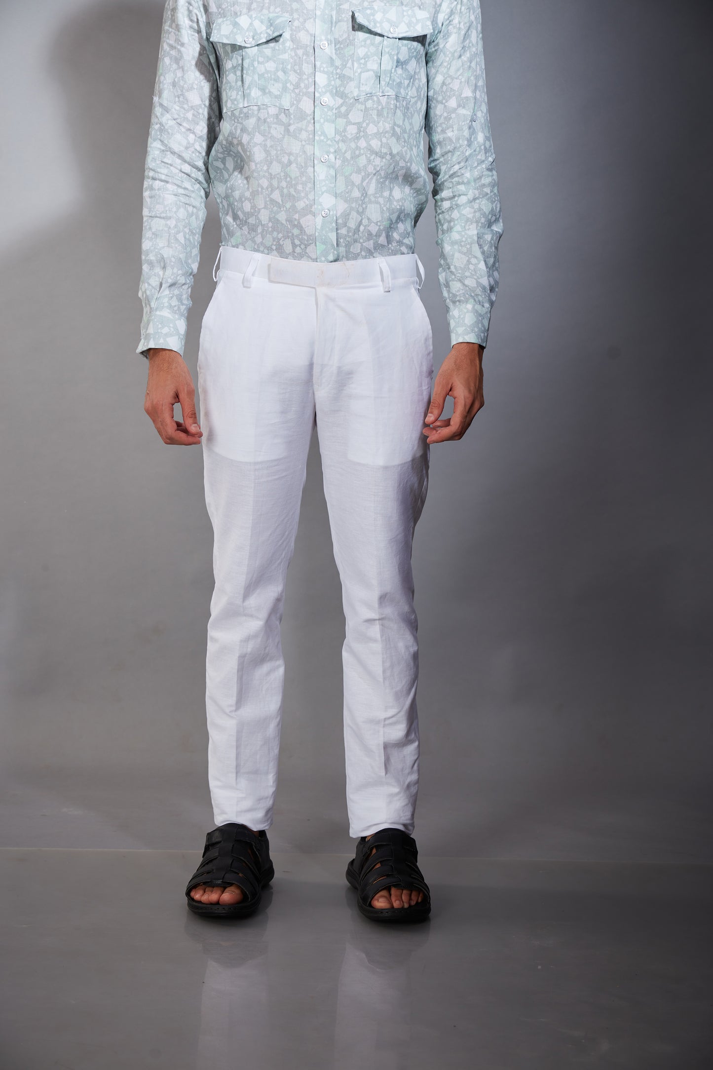 WHITE LINEN PANTS