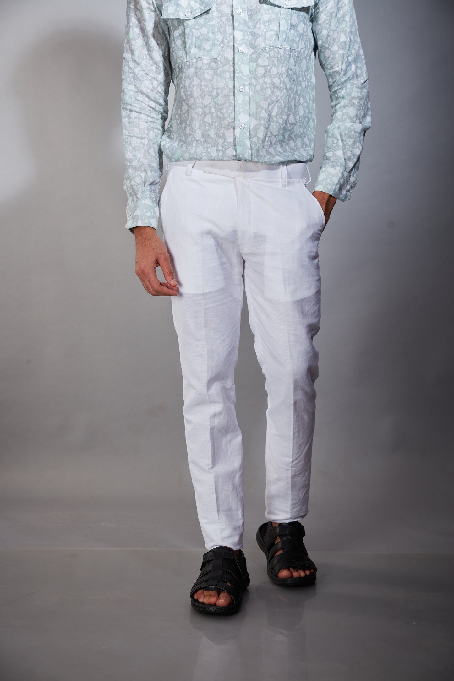 WHITE LINEN PANTS