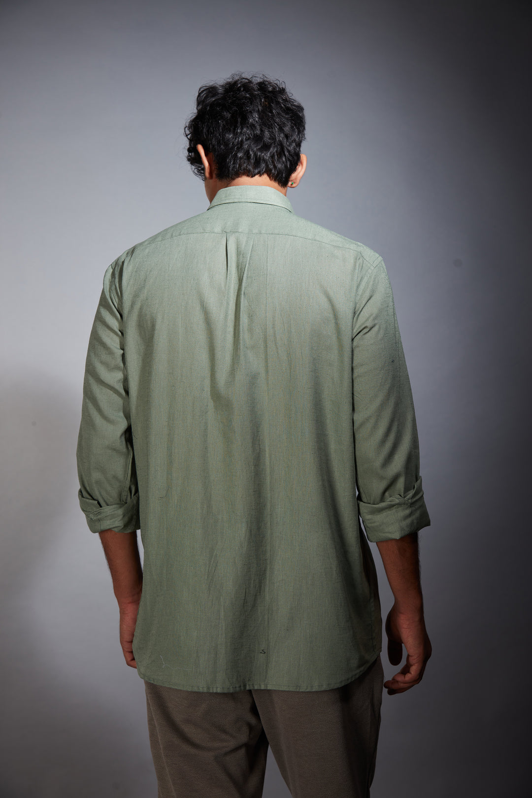 SEA GREEN LINEN SHIRT