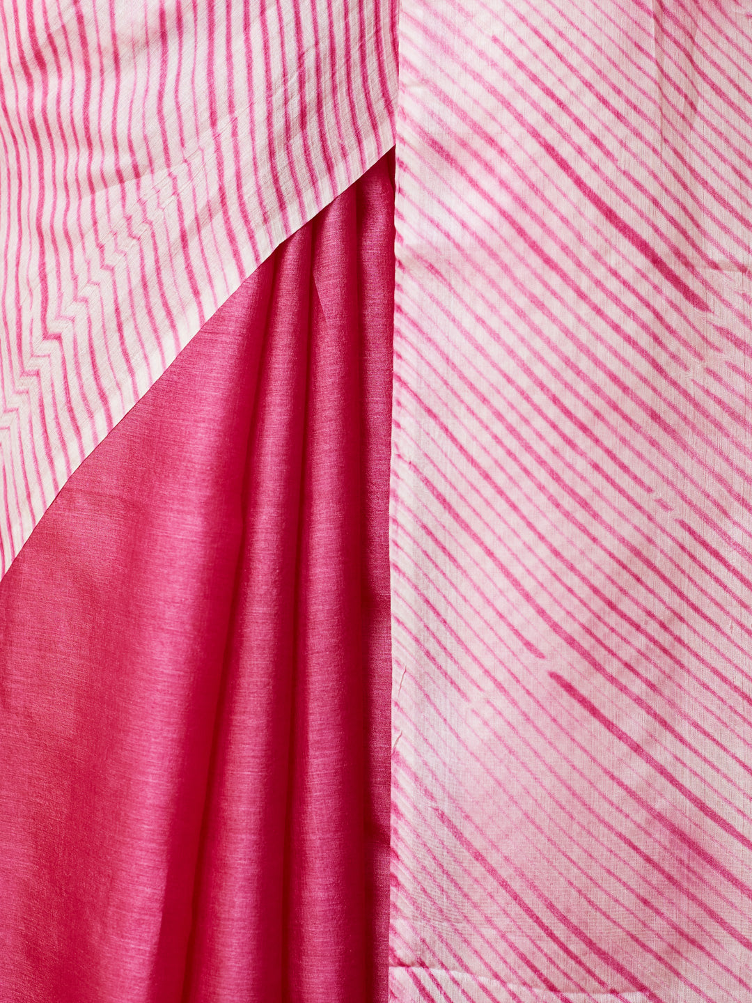 Rose Stripe Radiance Saree