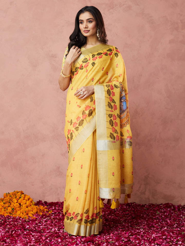 Sunshine Bloom Saree