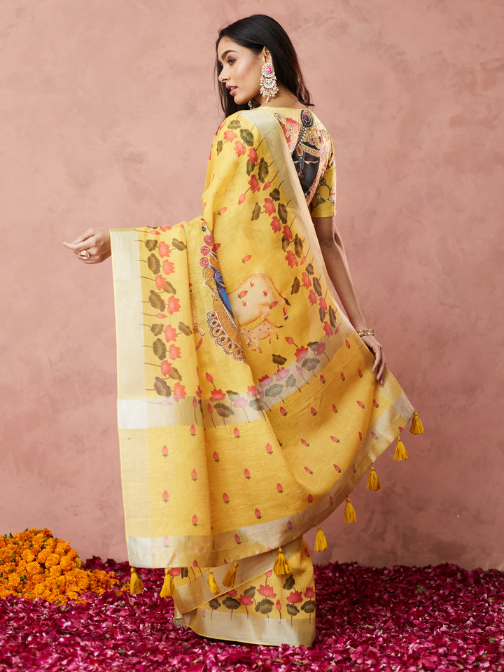 Sunshine Bloom Saree