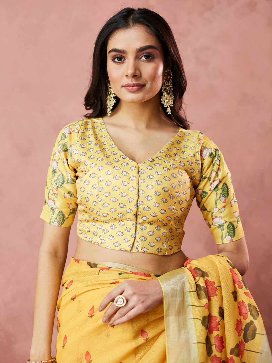Sunshine Bloom Saree