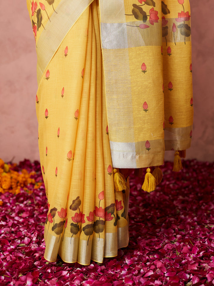 Sunshine Bloom Saree
