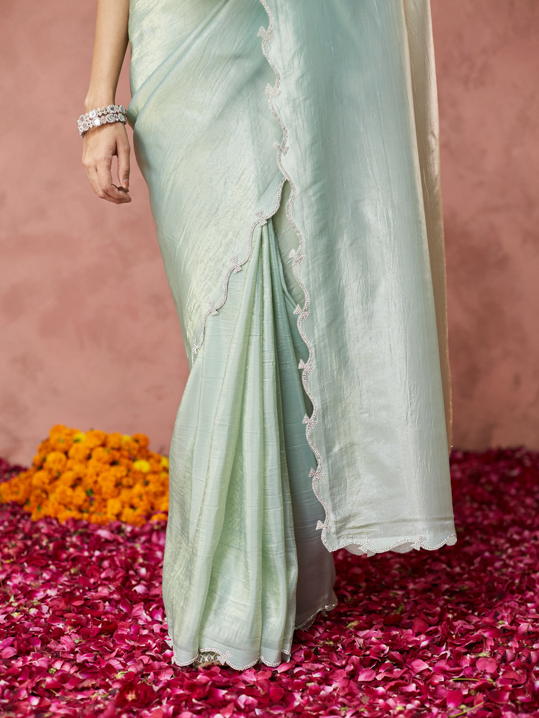 Mint Serenity Silk Saree