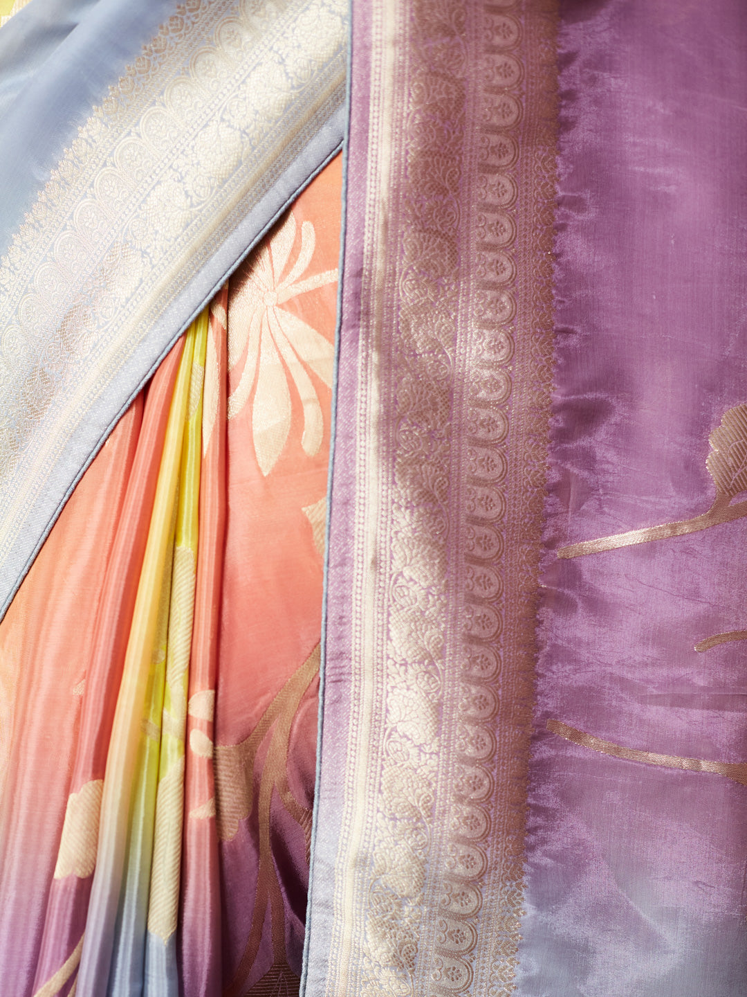 Radiant Rainbow Banarasi Saree