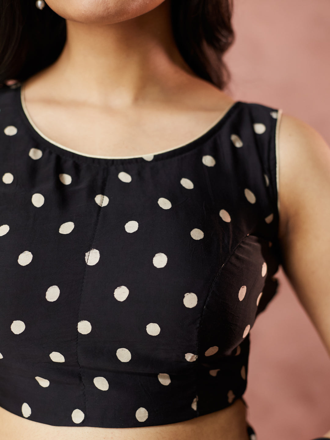 Monochrome Geometric Elegance Saree