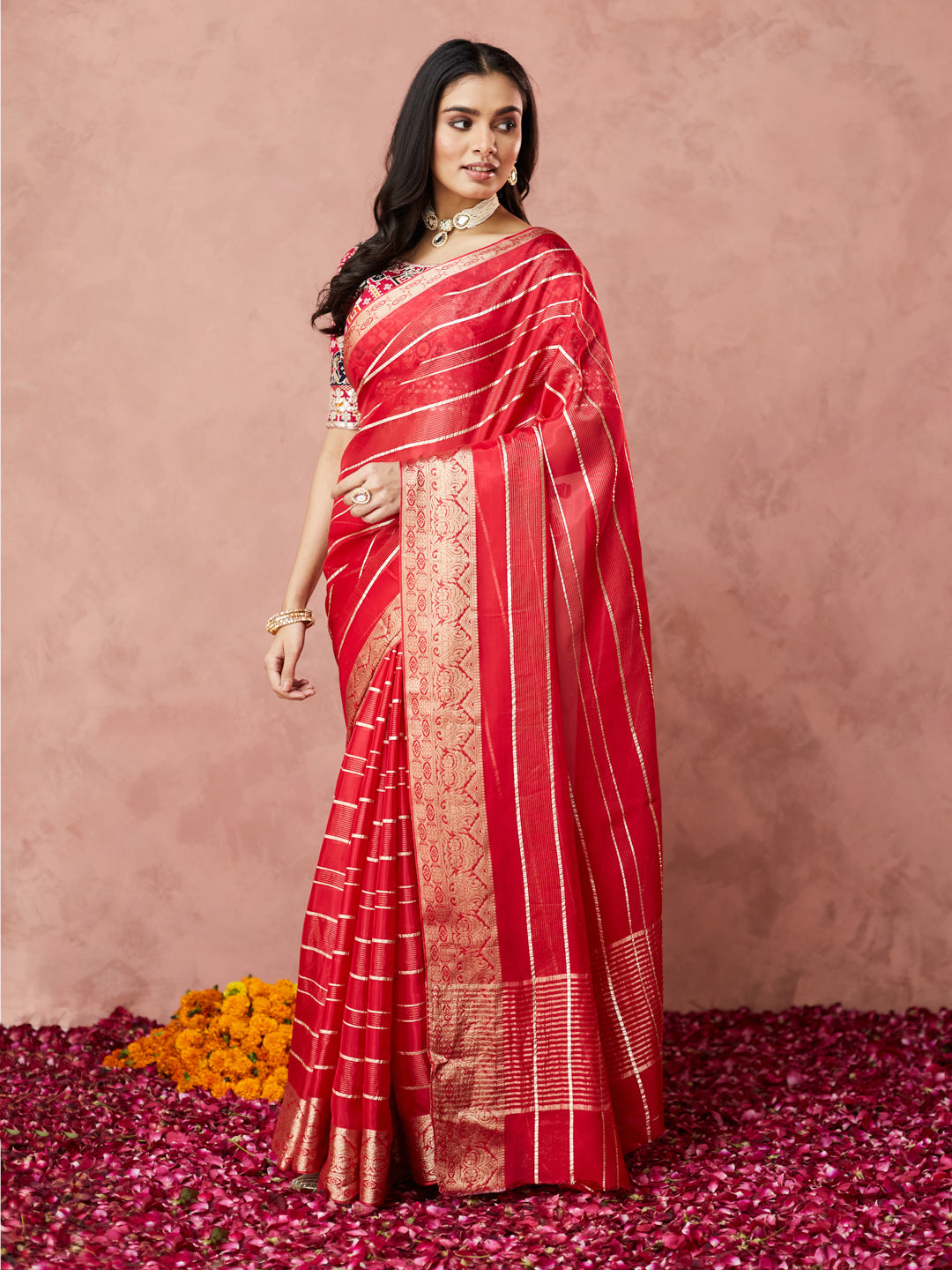 Scarlet Royal Banarasi Saree