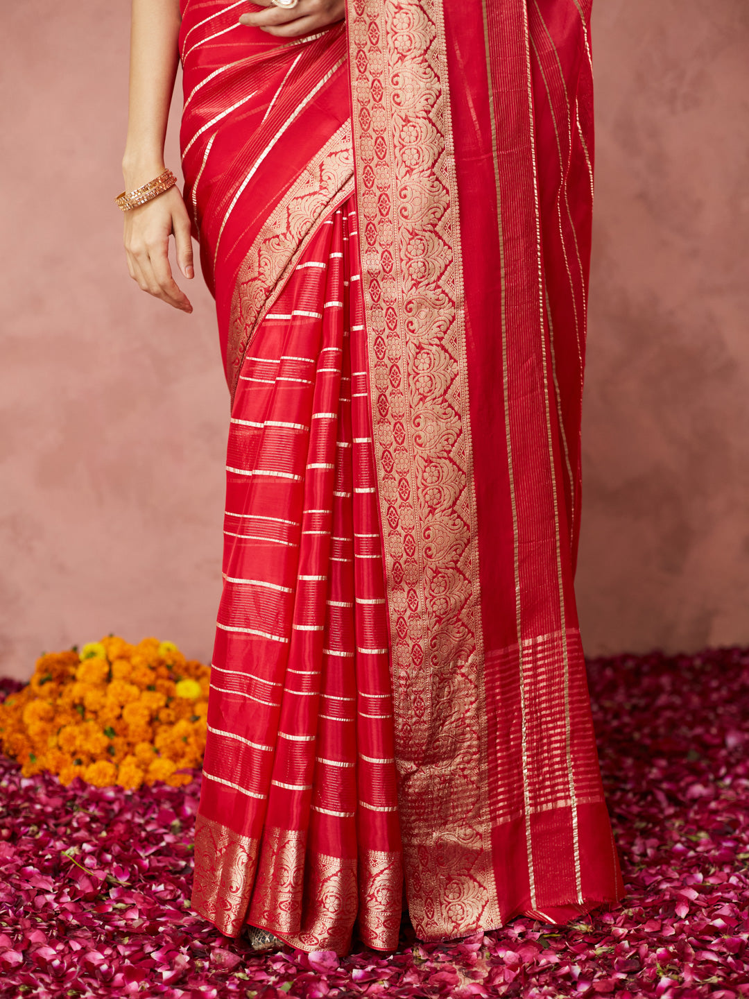 Scarlet Royal Banarasi Saree