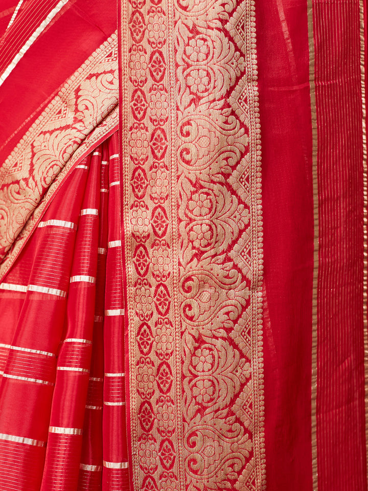 Scarlet Royal Banarasi Saree