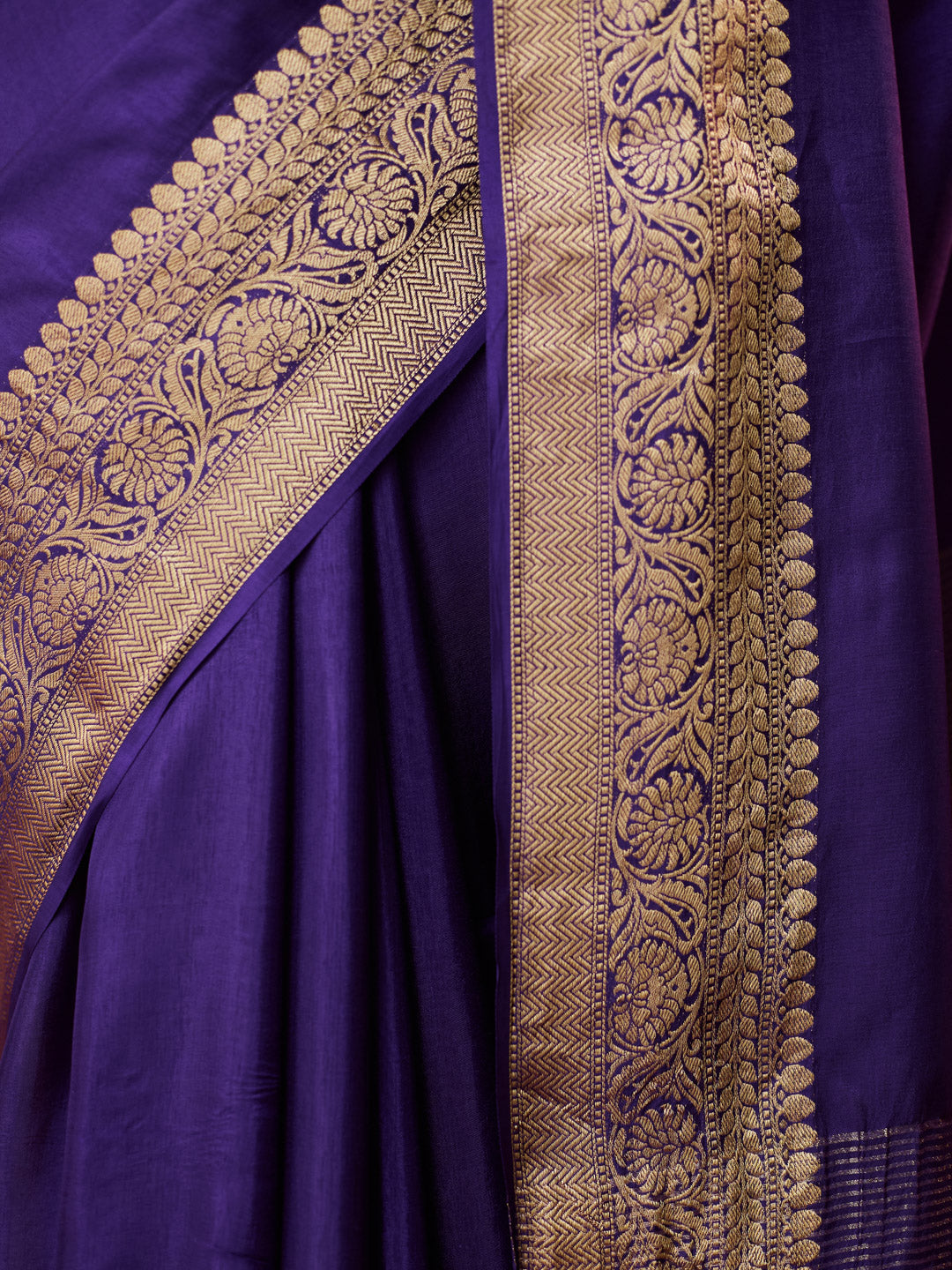 Royal Violet Kanjivaram Saree